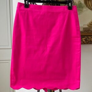 J Crew Pink Cotton Skirt Size 4